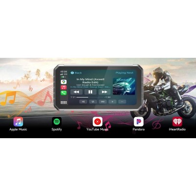 Support de guidon ferme 7 pouces moto Gps  navigateur Carplay 7 pouces bwm Carplay moto Carplay écran pour moto